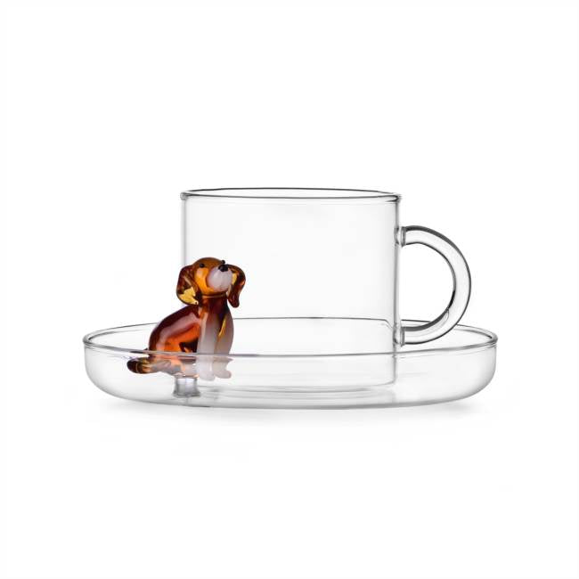 Ichendorf Milano Dogs Tea Cup With Saucer Collection