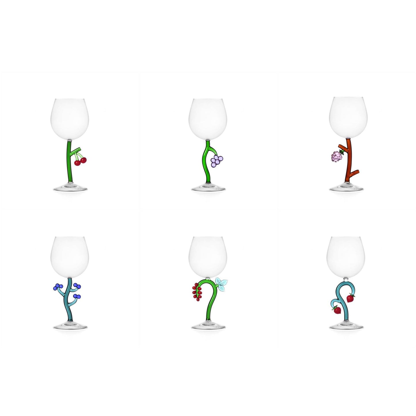 [PREORDER] Ichendorf MIlano Fruits And Fowers Stemmed Glass Collection