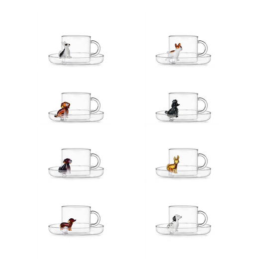 Ichendorf Milano Dogs Tea Cup With Saucer Collection